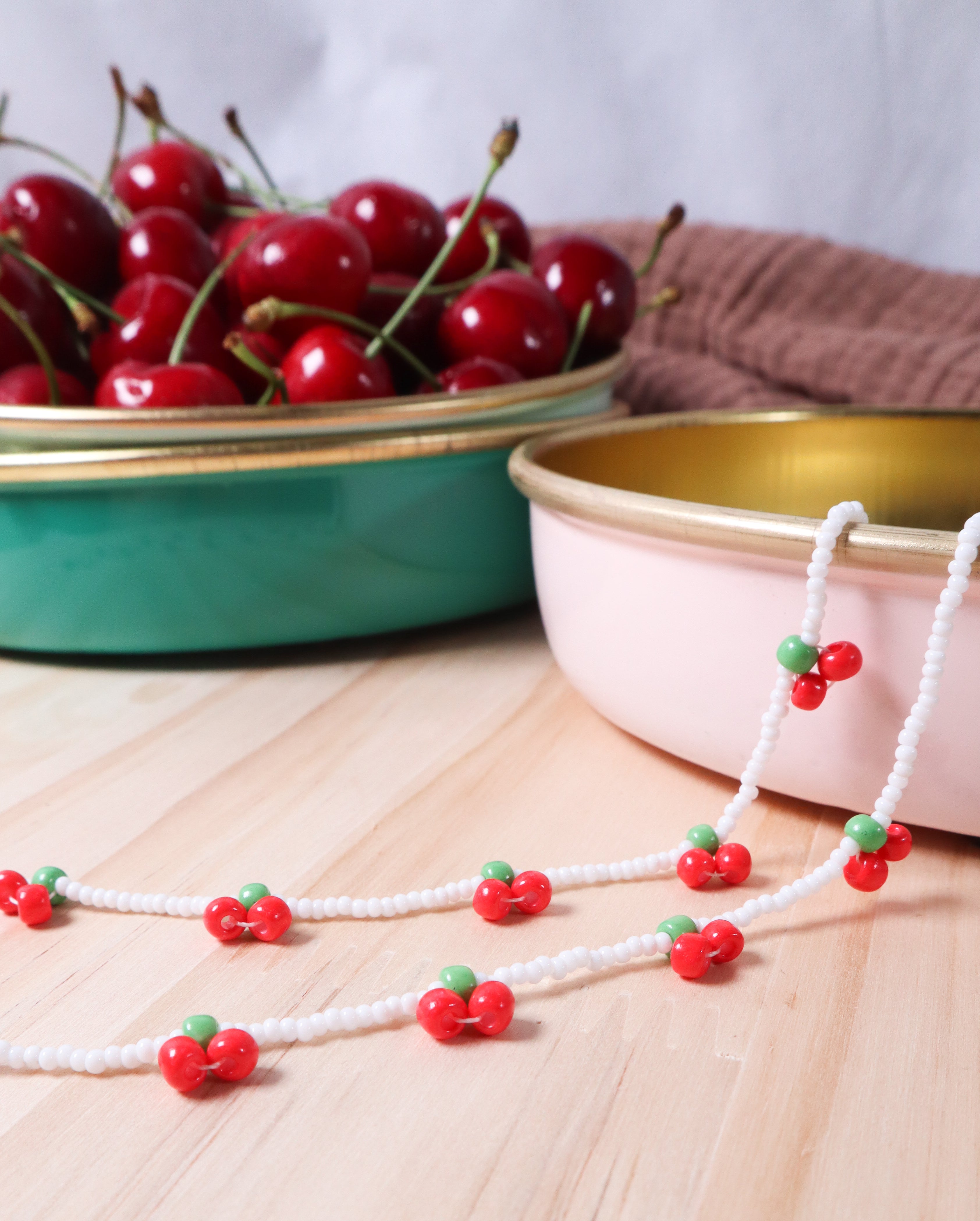 Sweet Cherry Beaded Sunglasses Chain