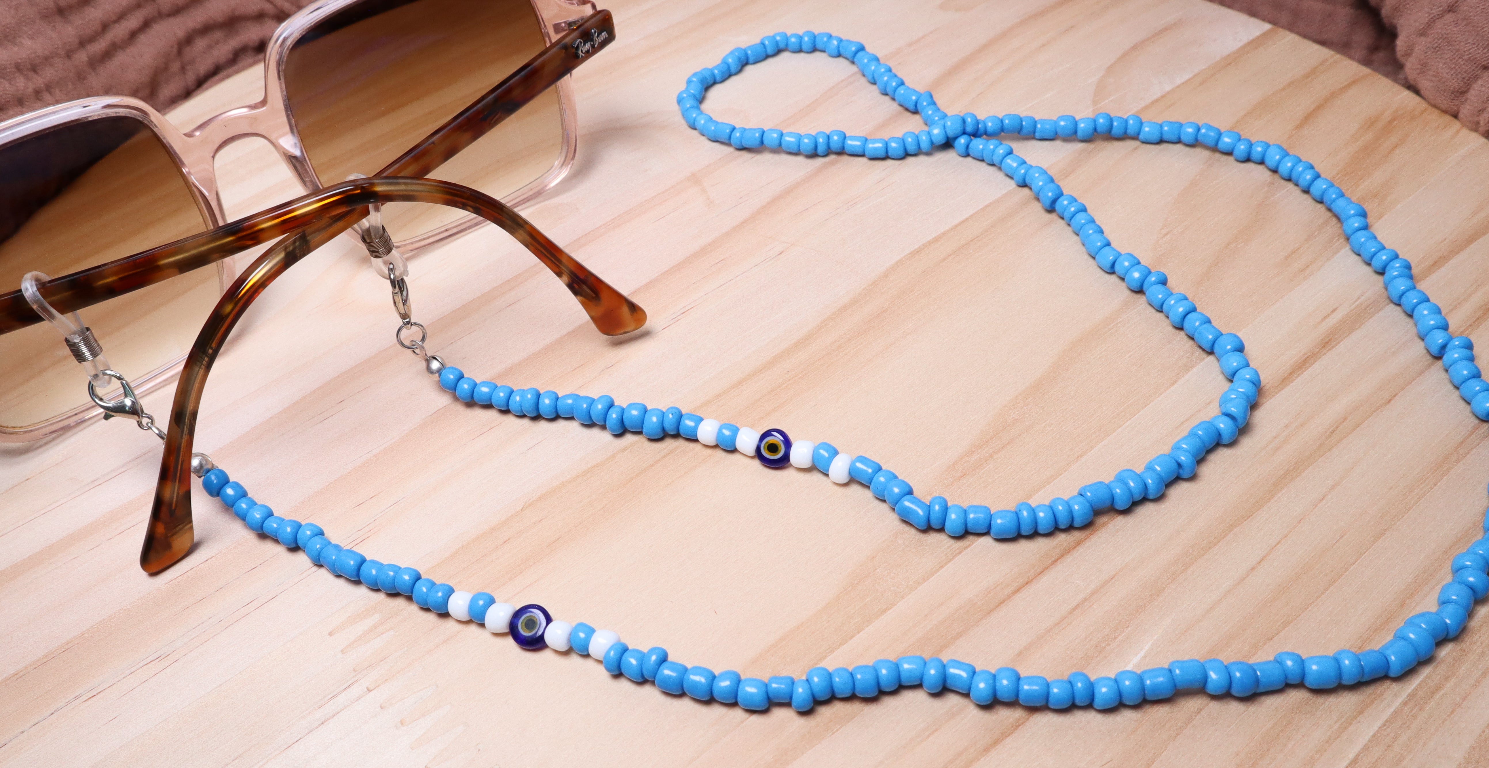 Evil Eye Beaded (Sun) Eye Glasses Chain