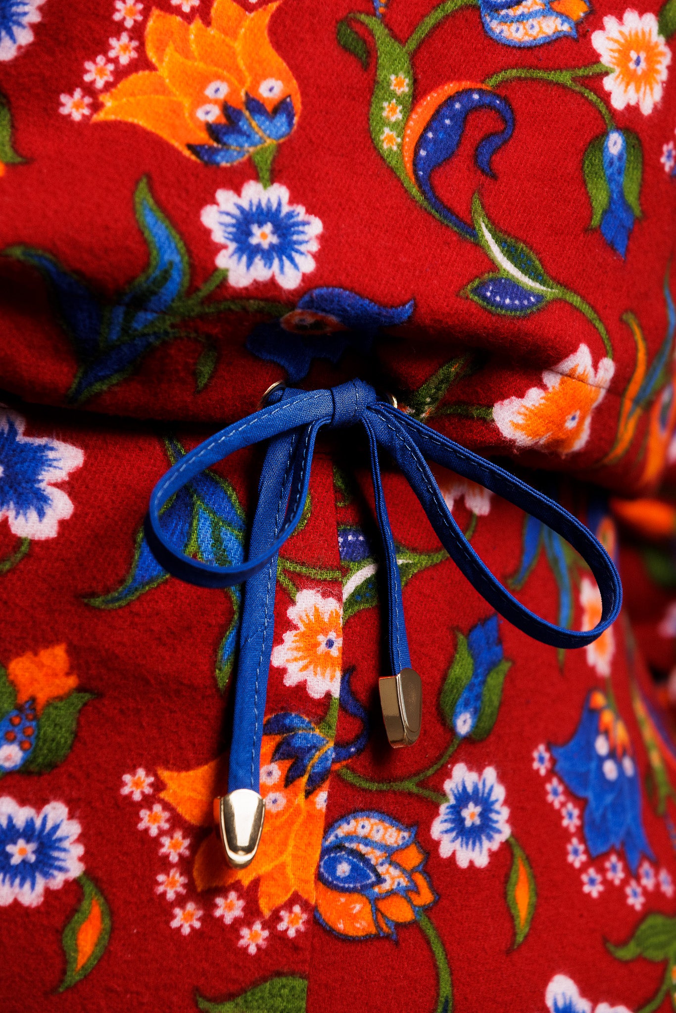 Red like Flowers wide leg pants for women