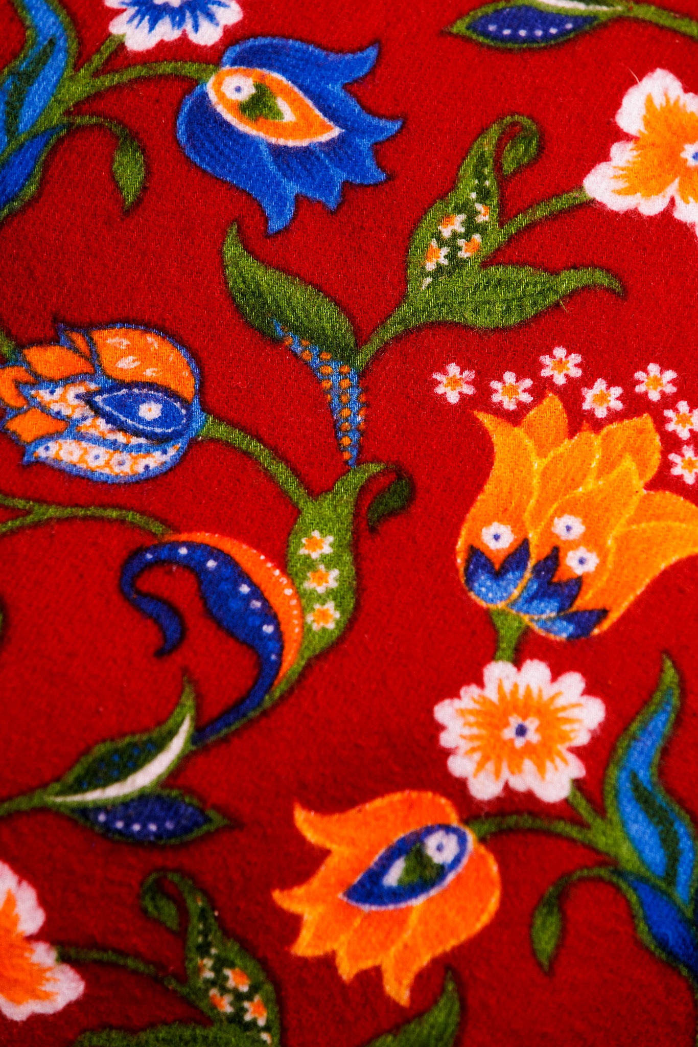 Red like Flowers wide leg pants for women