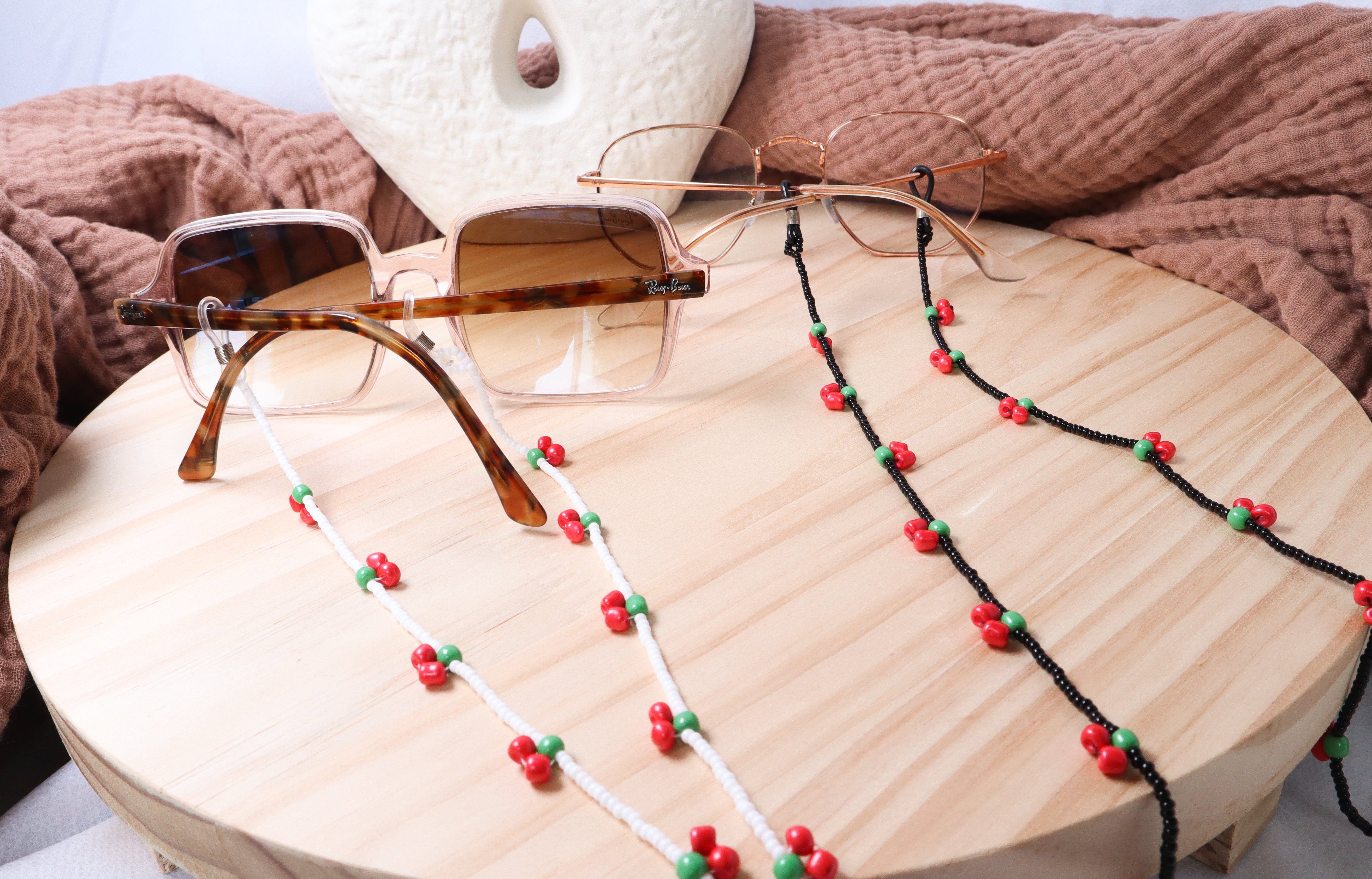 Sweet Cherry Beaded Sunglasses Chain