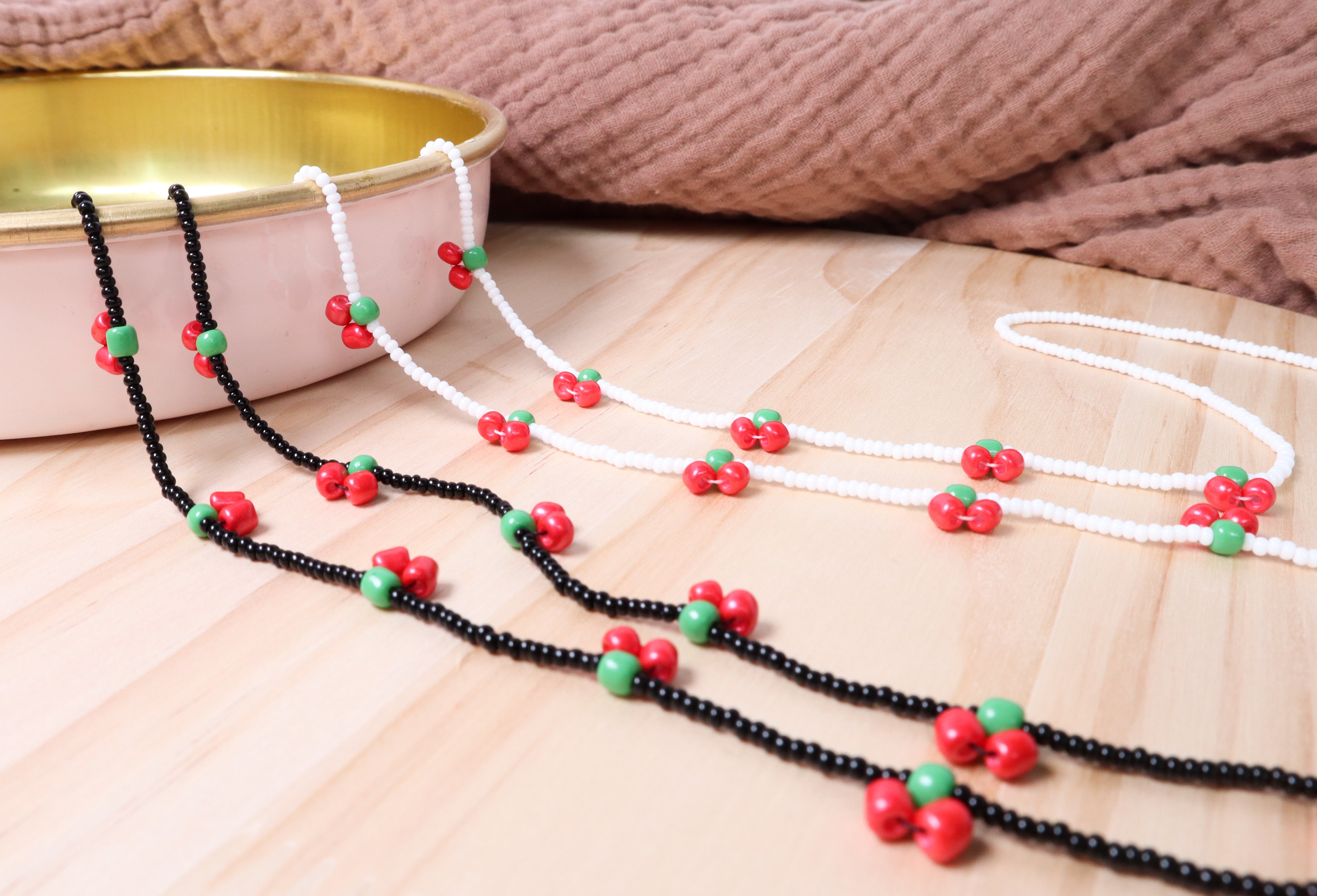 Sweet Cherry Beaded Sunglasses Chain