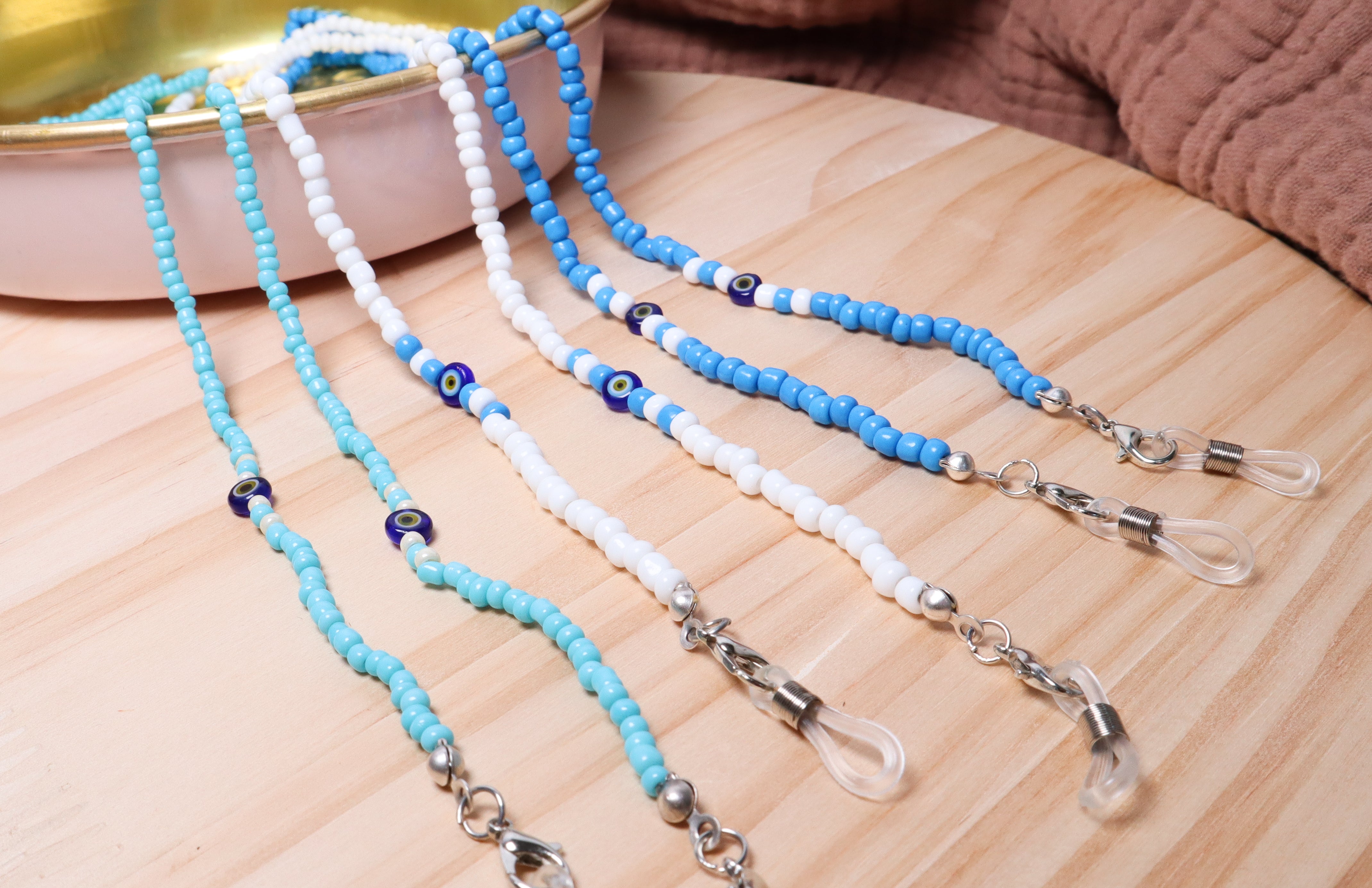 Evil Eye Beaded  (Sun) Eye Glasses Chain