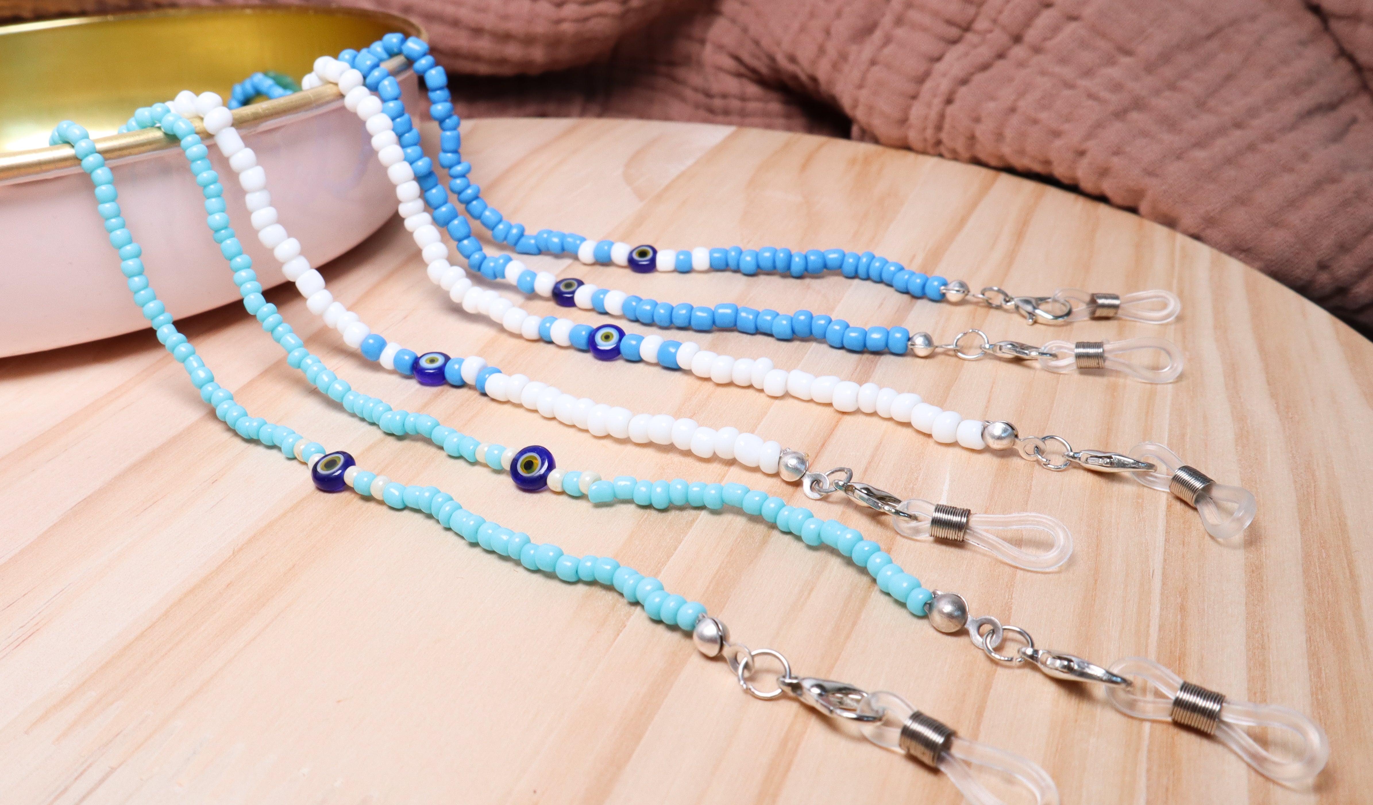Evil Eye Beaded  (Sun) Eye Glasses Chain