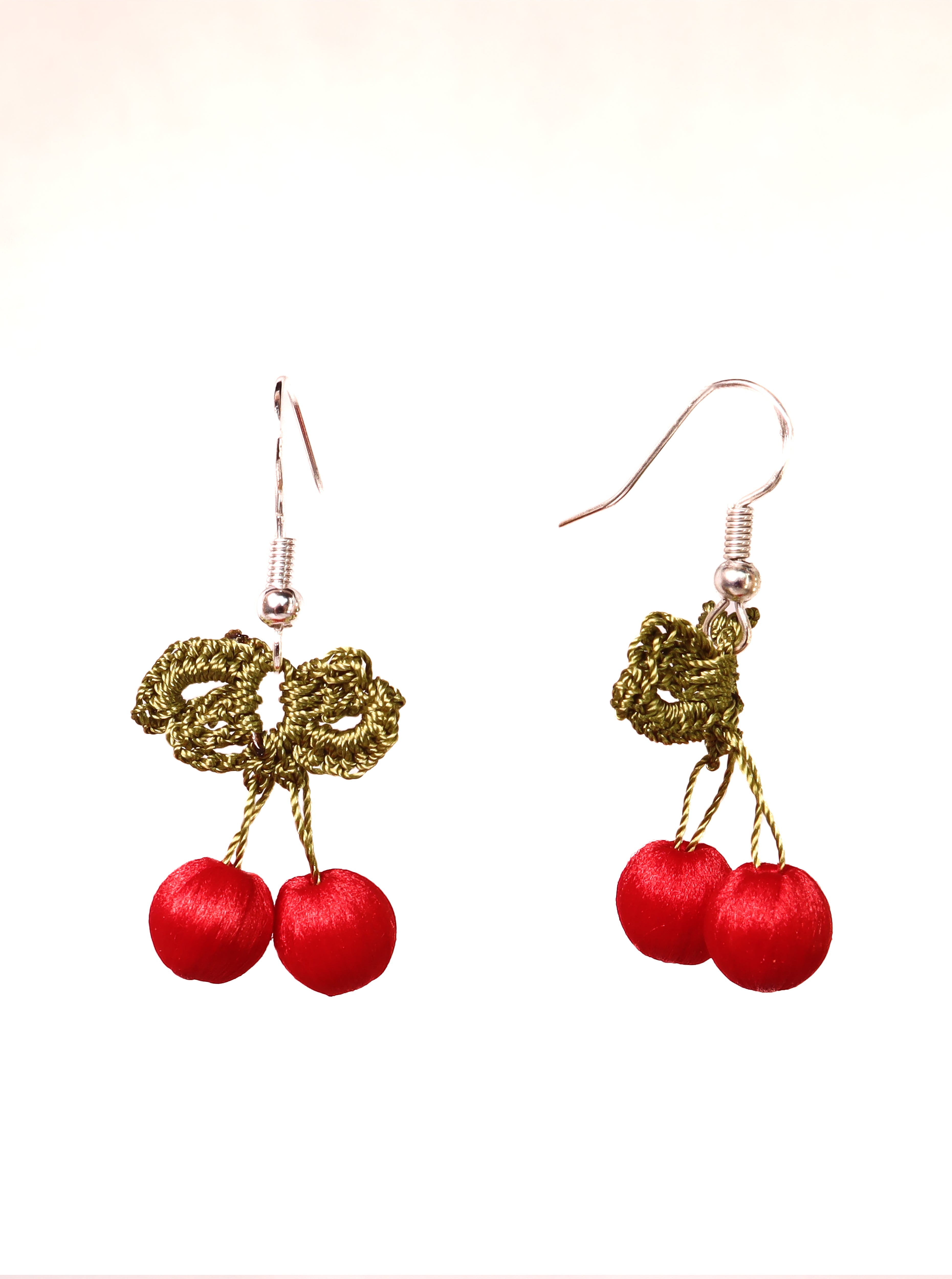 Very Cherry Oya Drop Earrings  - Multiple Colours