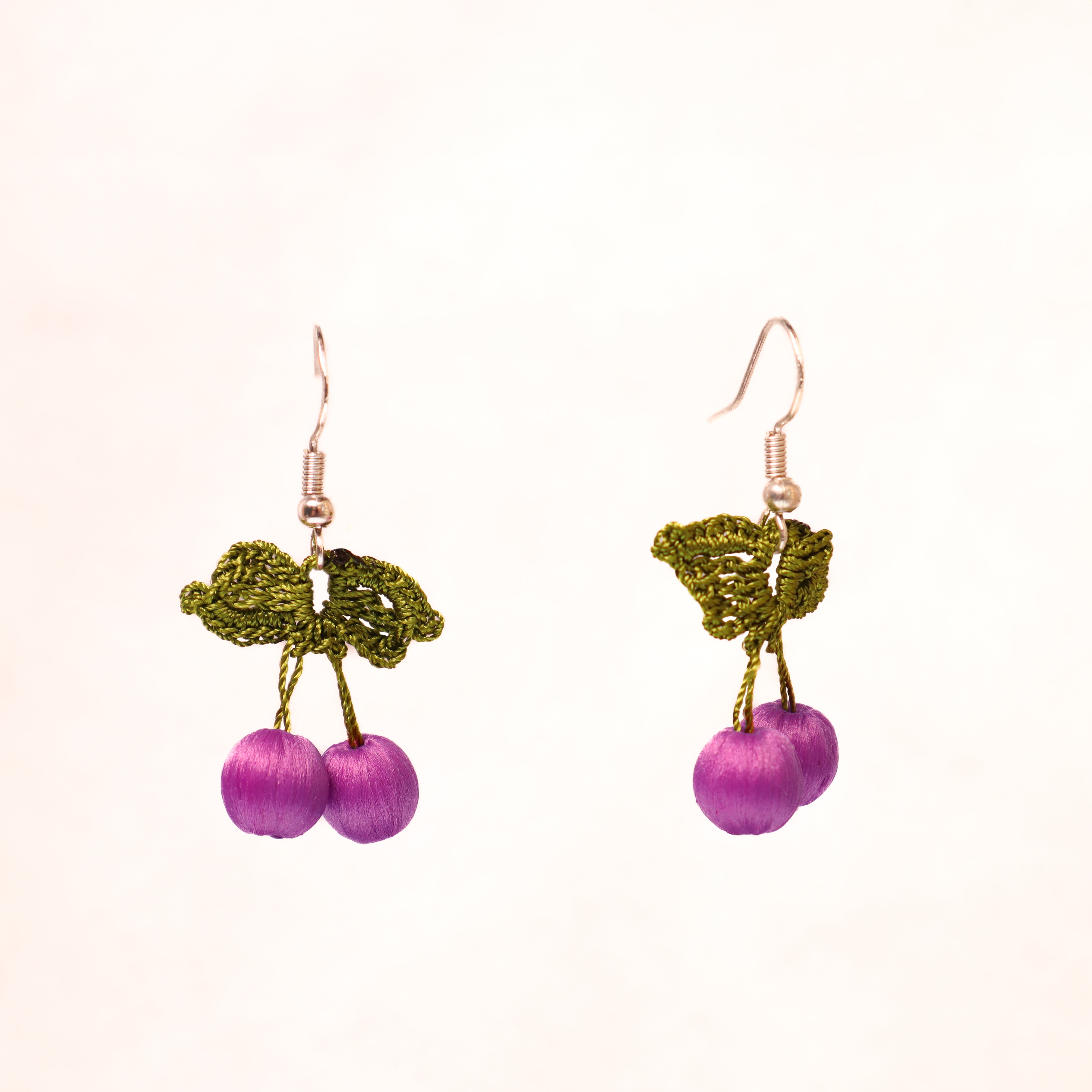 Very Cherry Oya Drop Earrings  - Multiple Colours