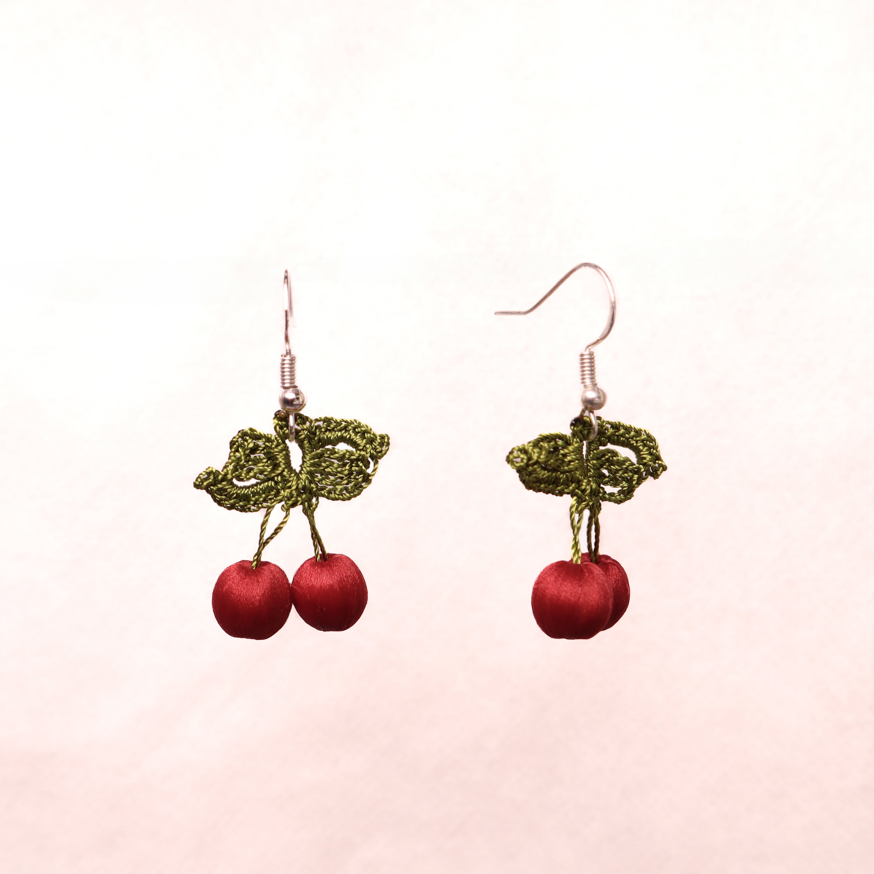 Very Cherry Oya Drop Earrings  - Multiple Colours